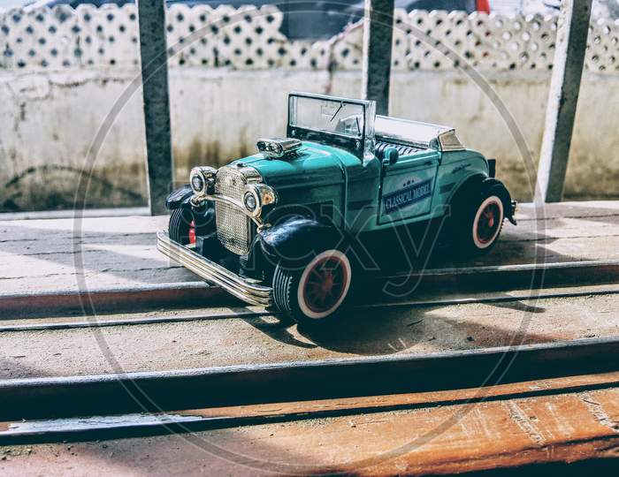 photo of a toy car