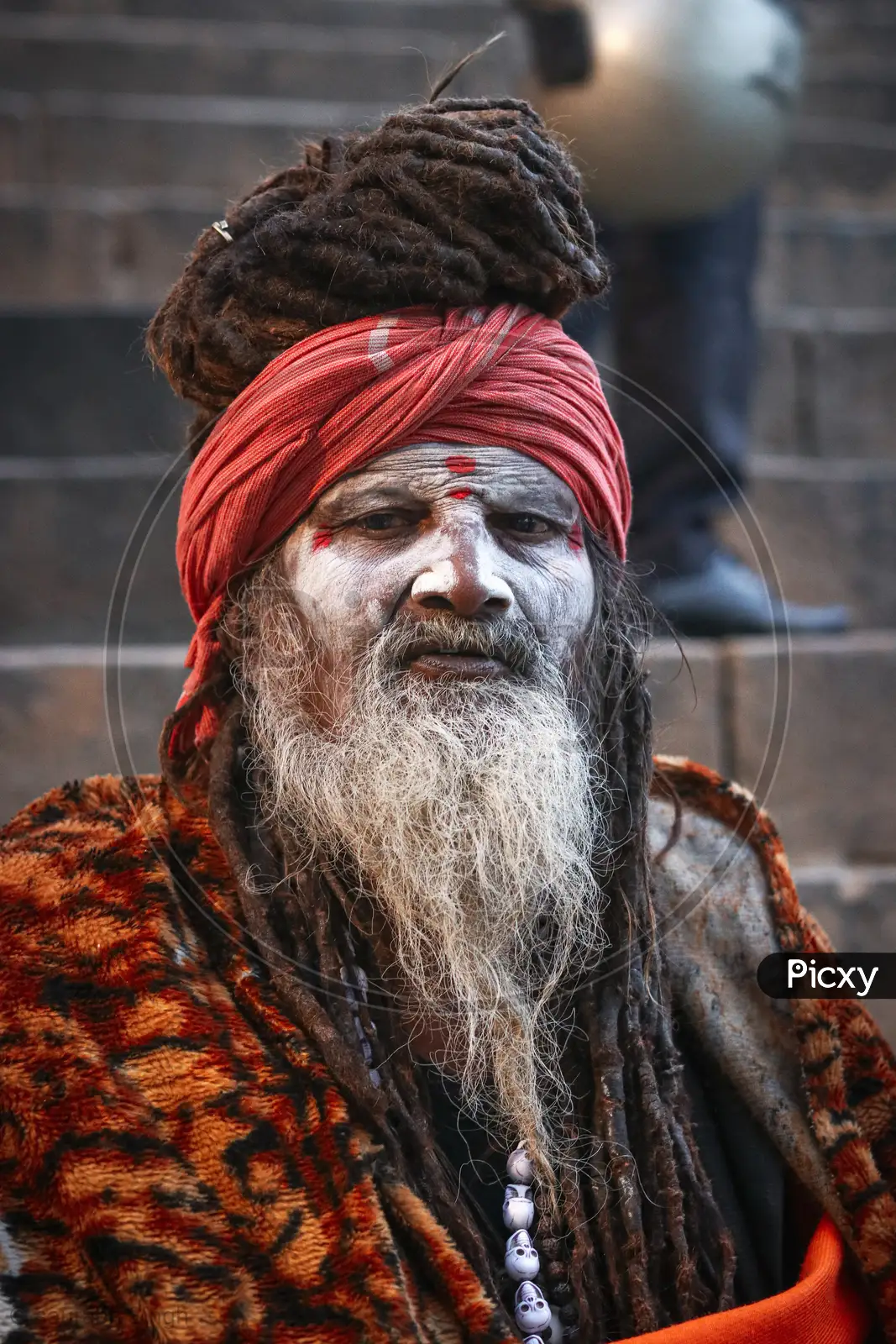 Meditation. Portrait of a Young Bearded Man in a Turban Stock Image - Image  of sadhana, relaxation: 70527563
