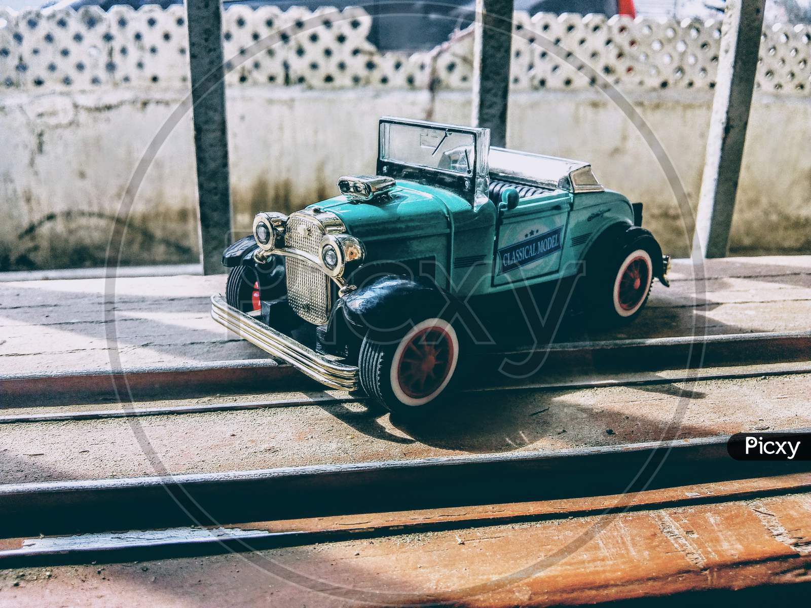 photo of a toy car