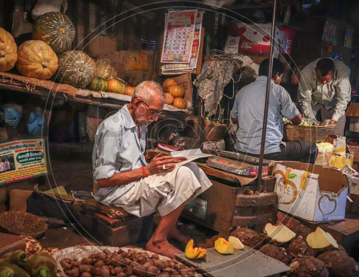 Street Vendor at stall