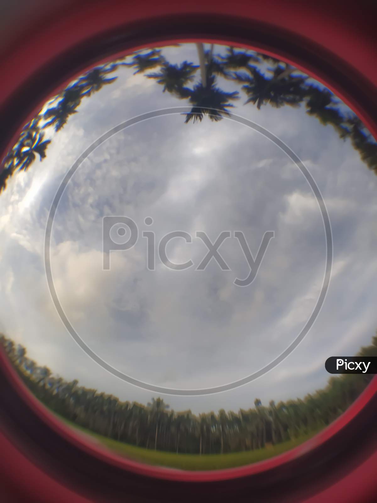 View Of Sky Through The Circle