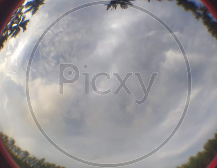 View Of Sky Through The Circle