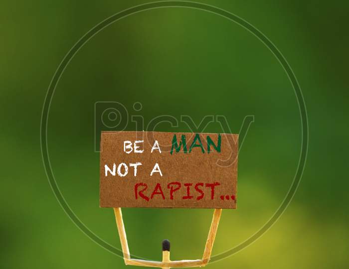 Be a men not rapist