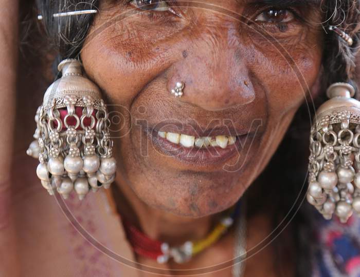 Indian Gypsy, Lambadi Community Old Lady