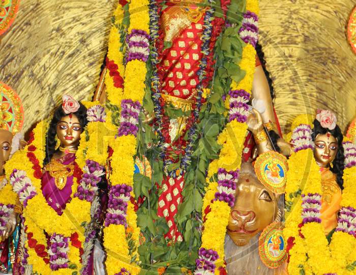 Goddess Durga Idol during Navratri