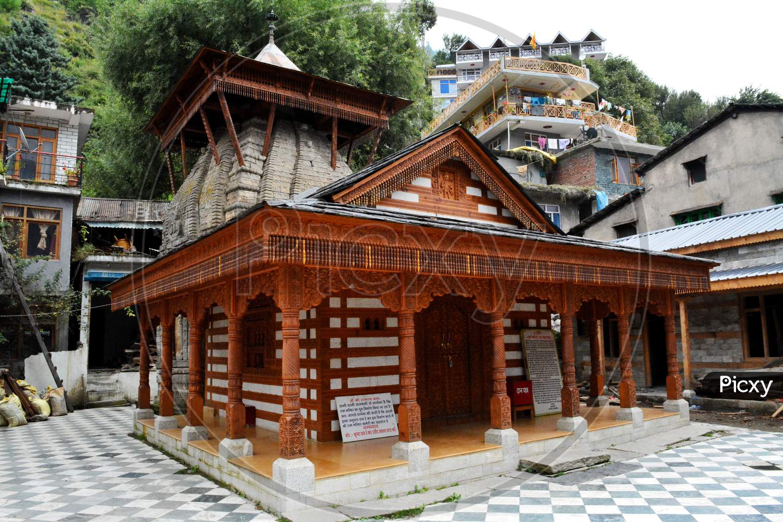 A Hindu temple at Manali in Himachal Pradesh