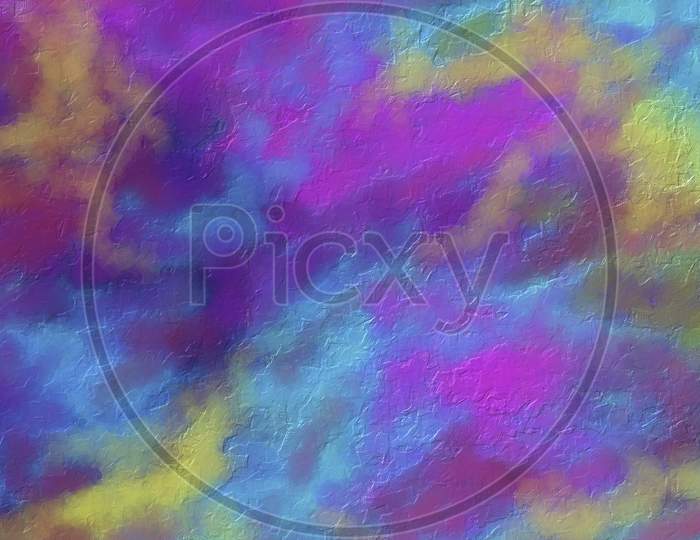 Abstract Colorful Mixed Digital Background Texture