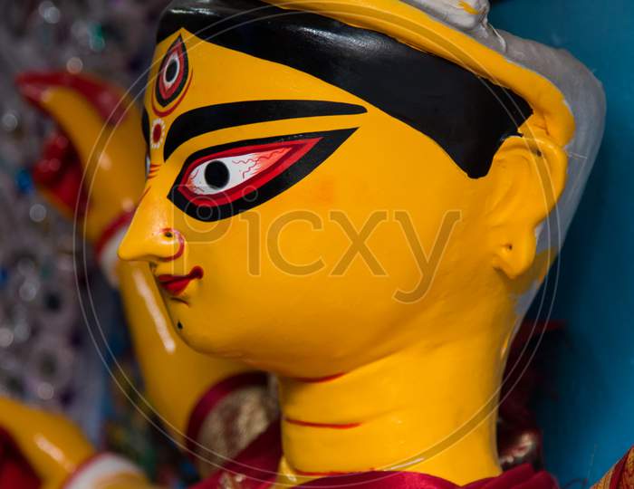 Beautiful face of Goddess Durga