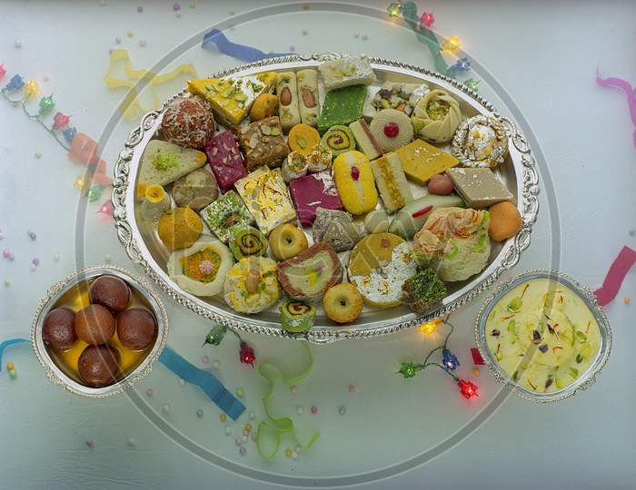 Assortment Of Indian Sweets