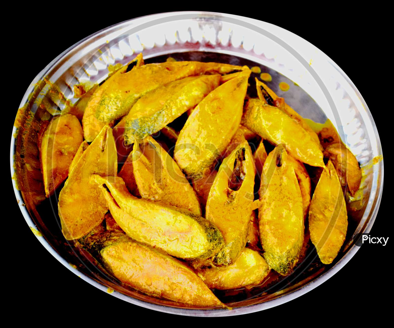Traditional Delicious Cutting Hilsha Fish,The National Fish Of Bangladesh