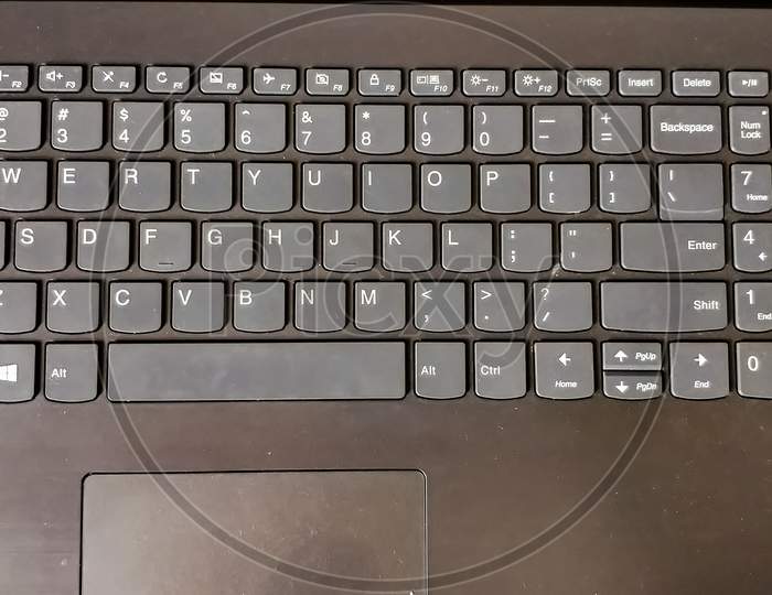 Close-up of laptop keyboard