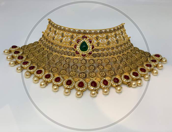 Vintage Jewellery Collections In White Background