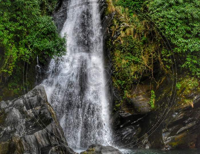 Bhagsu Nag waterfall in Manali