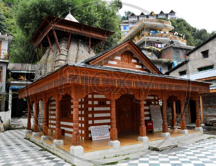 A Hindu temple at Manali in Himachal Pradesh