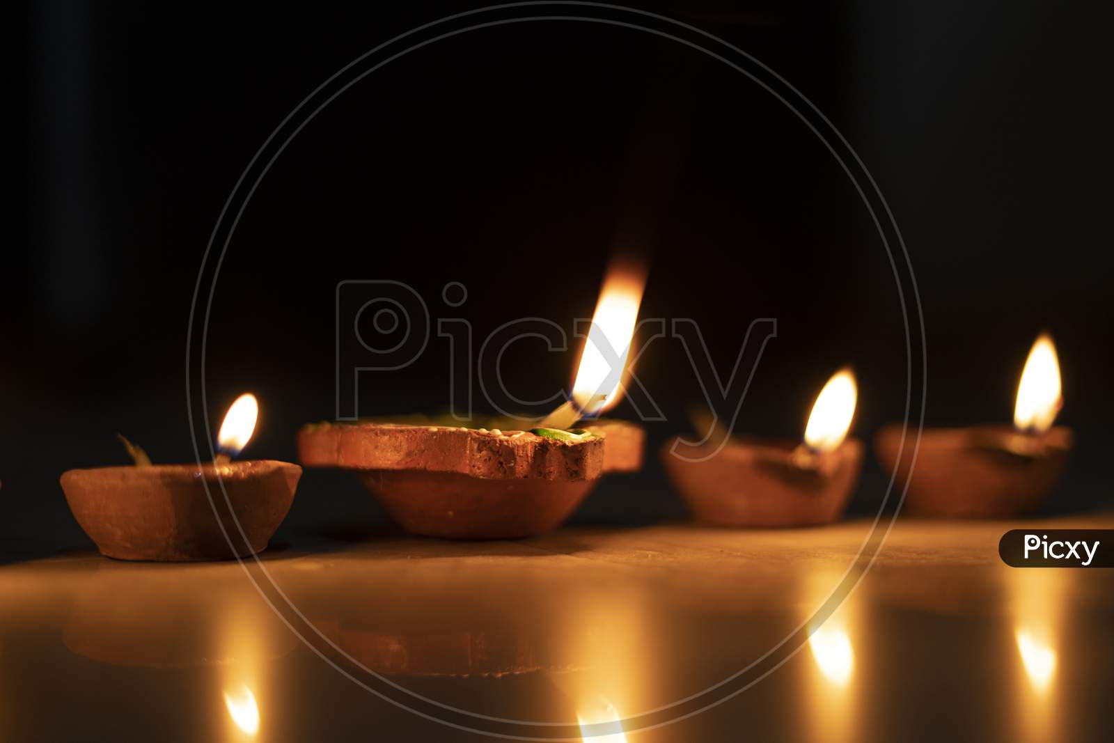 five diyas