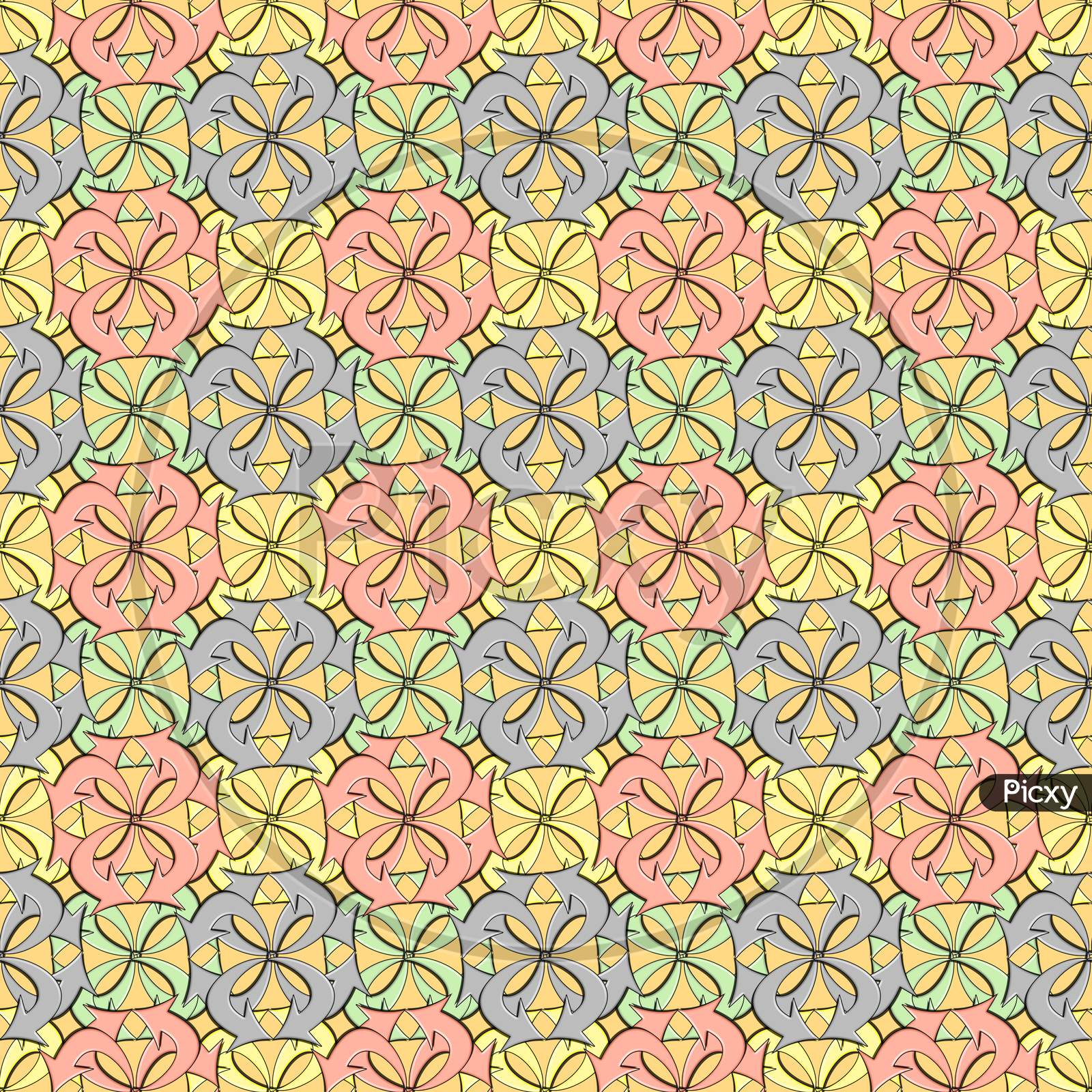 Official And Textile Based Seamless Pattern