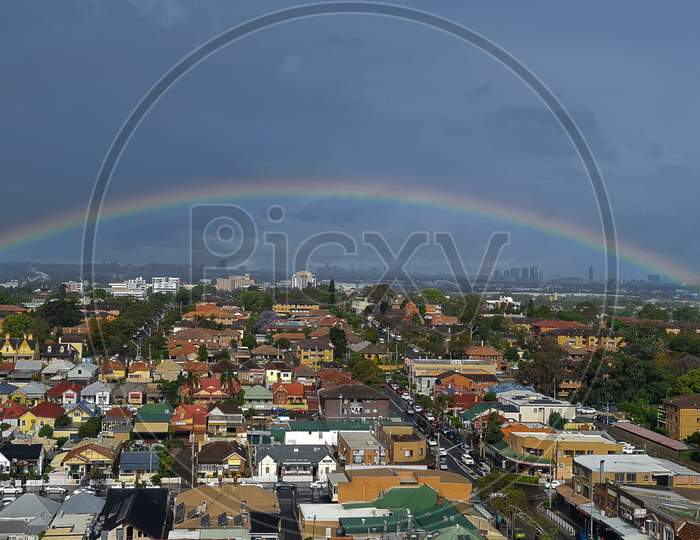A Rainbow Top Of The City