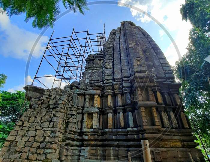 The renovating historic temple