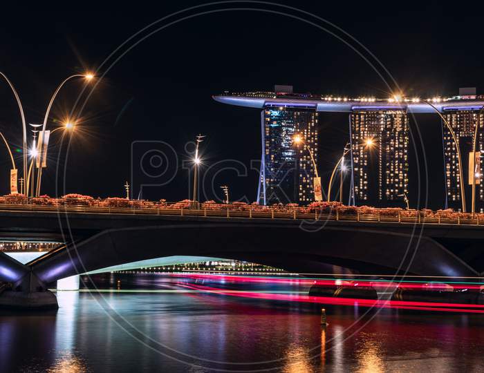 Night Trials Low Light Photography, Marine Bay Send, Singapore 2020