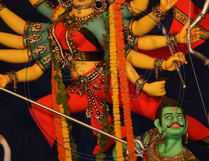 Durga Idol Of Kolkata Durga Puja Festival