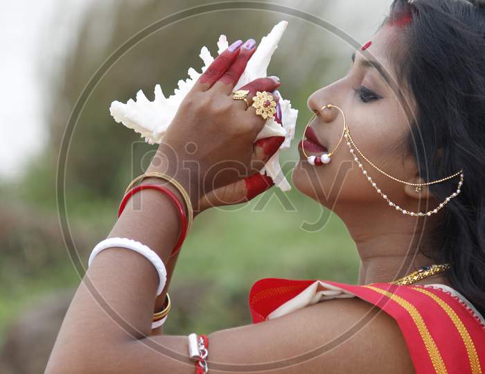 Image Of Agomani Photoshoot Durga Puja Festival Cn486058 Picxy