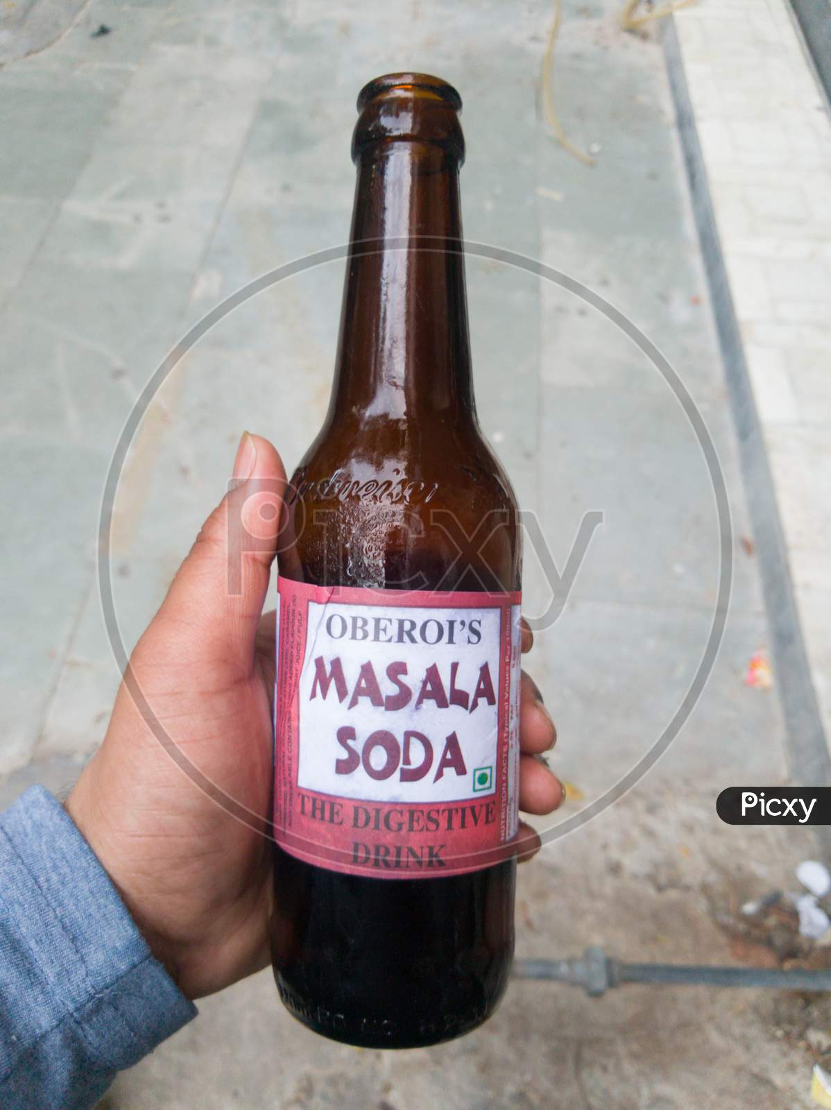 Delhi, India - October 05, 2020 : Nimbu Masala Soda Bottle