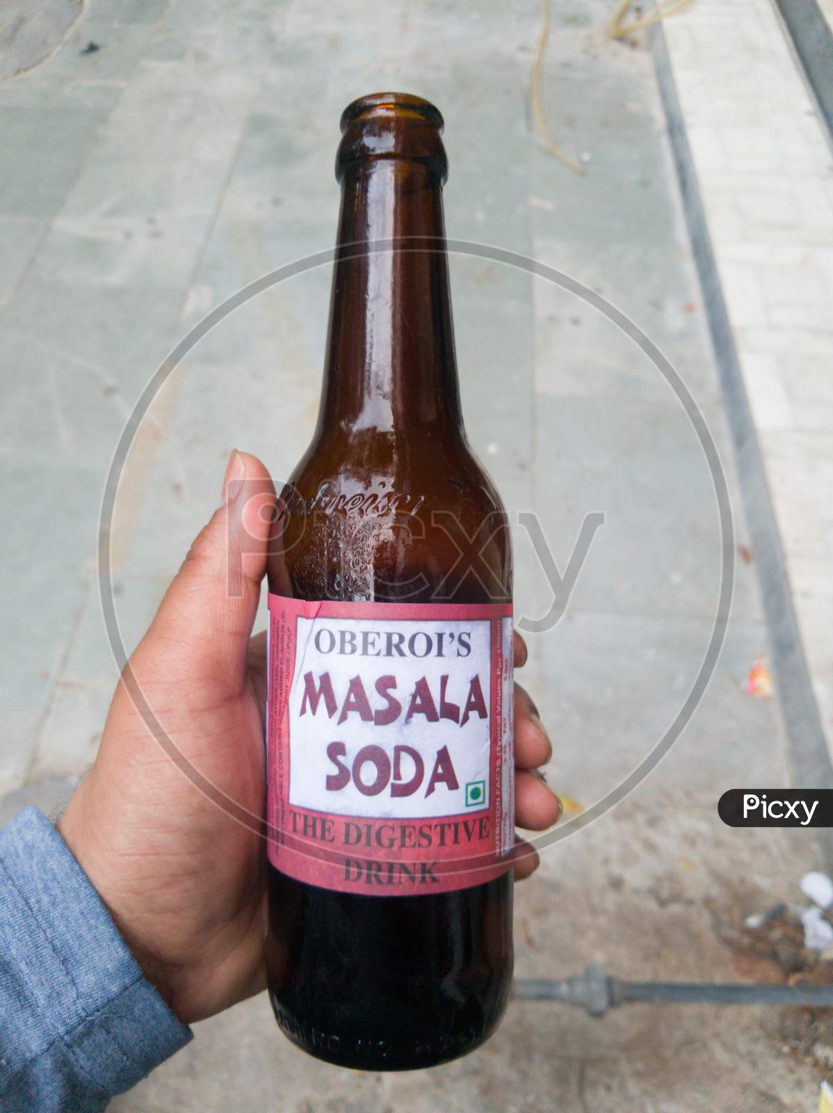 Delhi, India - October 05, 2020 : Nimbu Masala Soda Bottle
