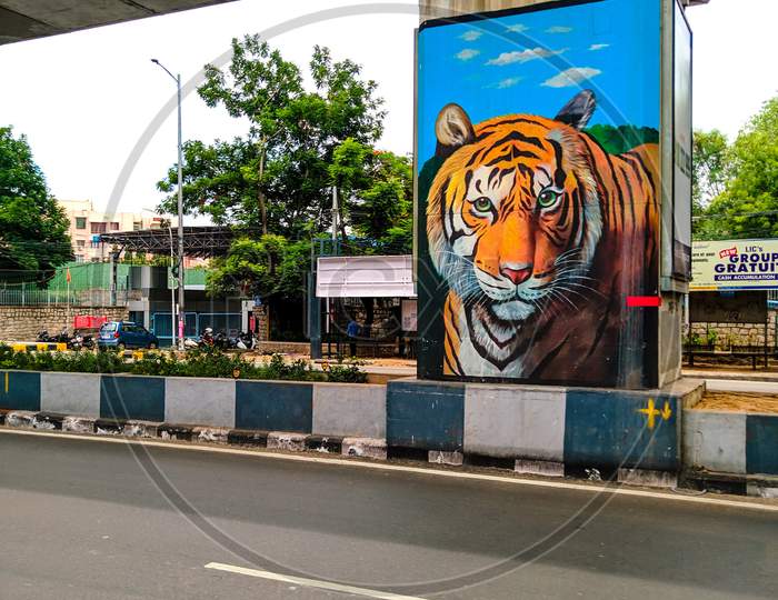 Hyderabad metro pillar