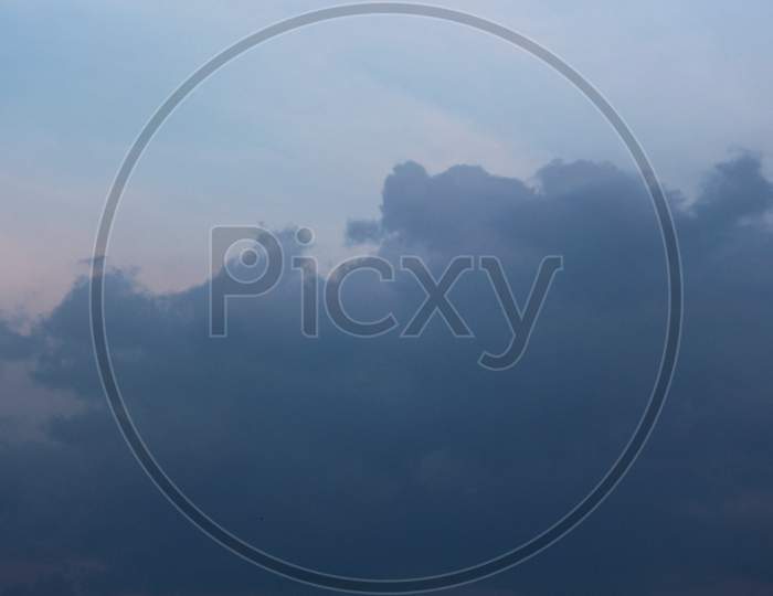 Dark And Stormy Clouds Background