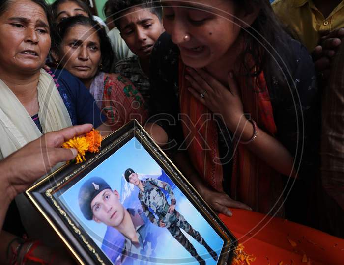 Martyr Rifleman Shubham Sharma of 8 JAKRIF, at RS Pura Sector in Jammu,  Oct. 2, 2020. Shubham Sharma lost his life in unprovoked firing by Pakistani forces along the Line of Control in Naugam sector of Jammu and Kashmir's Kupwara .