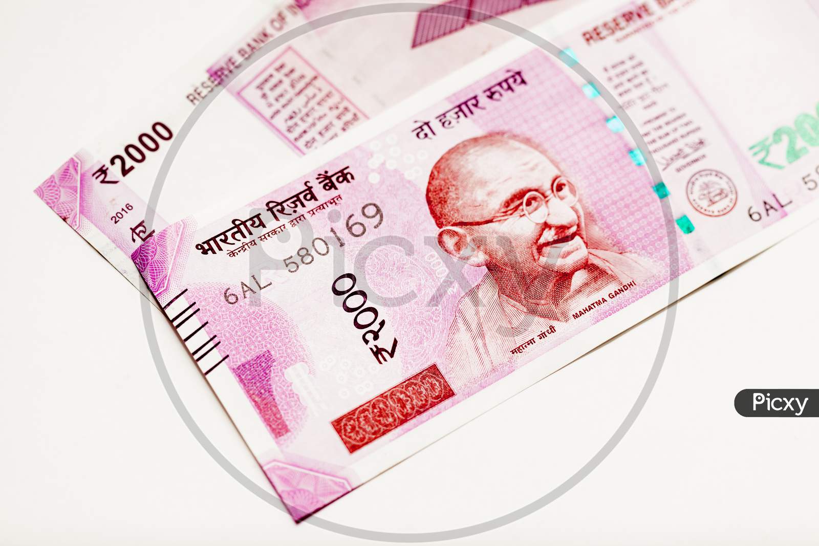 Indian Currency 2000 Rs Note