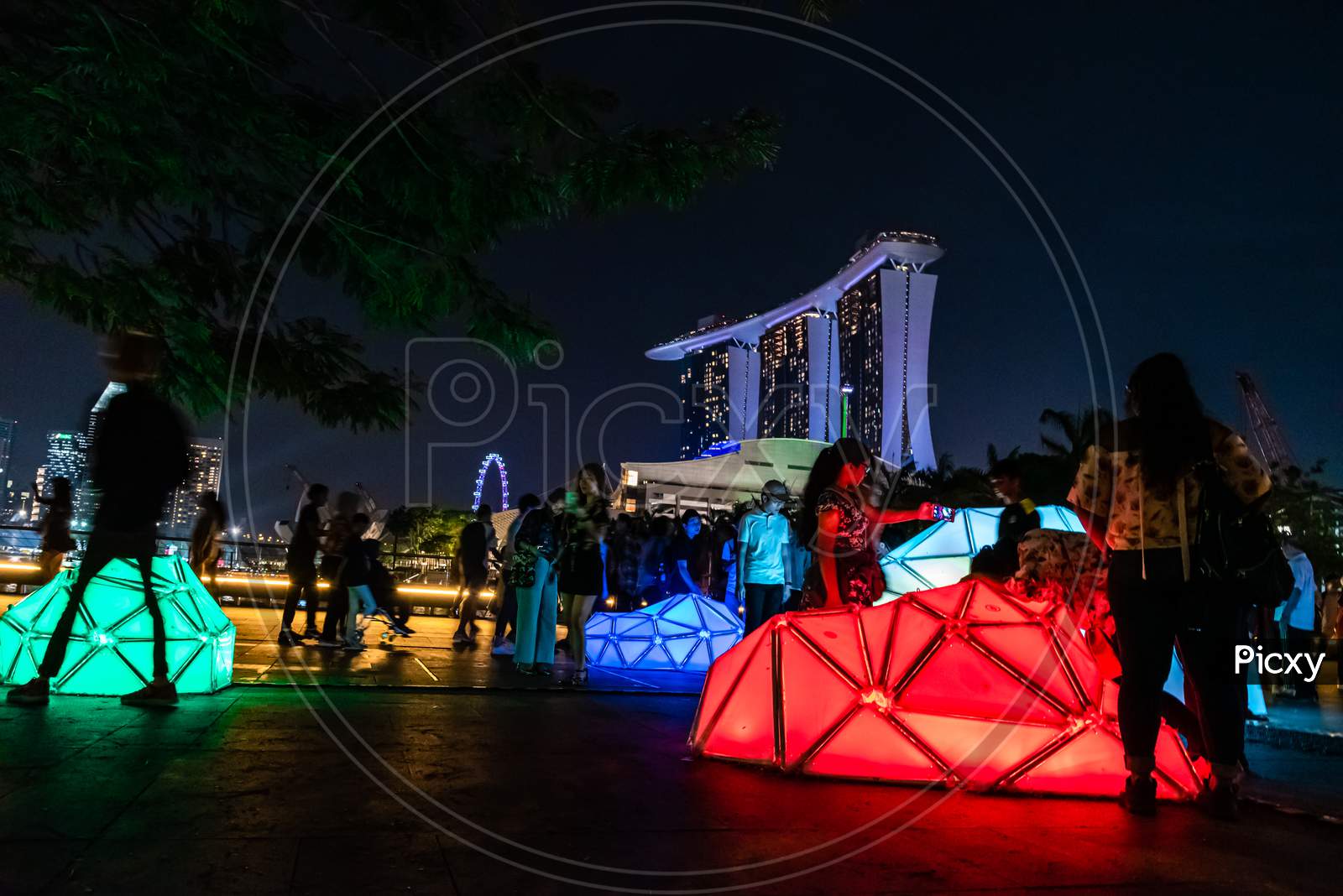 Ilight Singapore' Marina Bay Send, Singapore 11 2019.