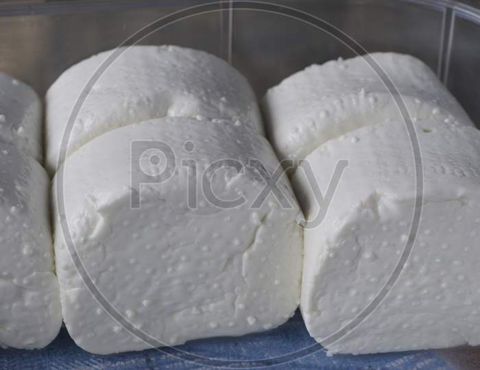 Typical Formaggino Cheese From Ticino, Switzerland