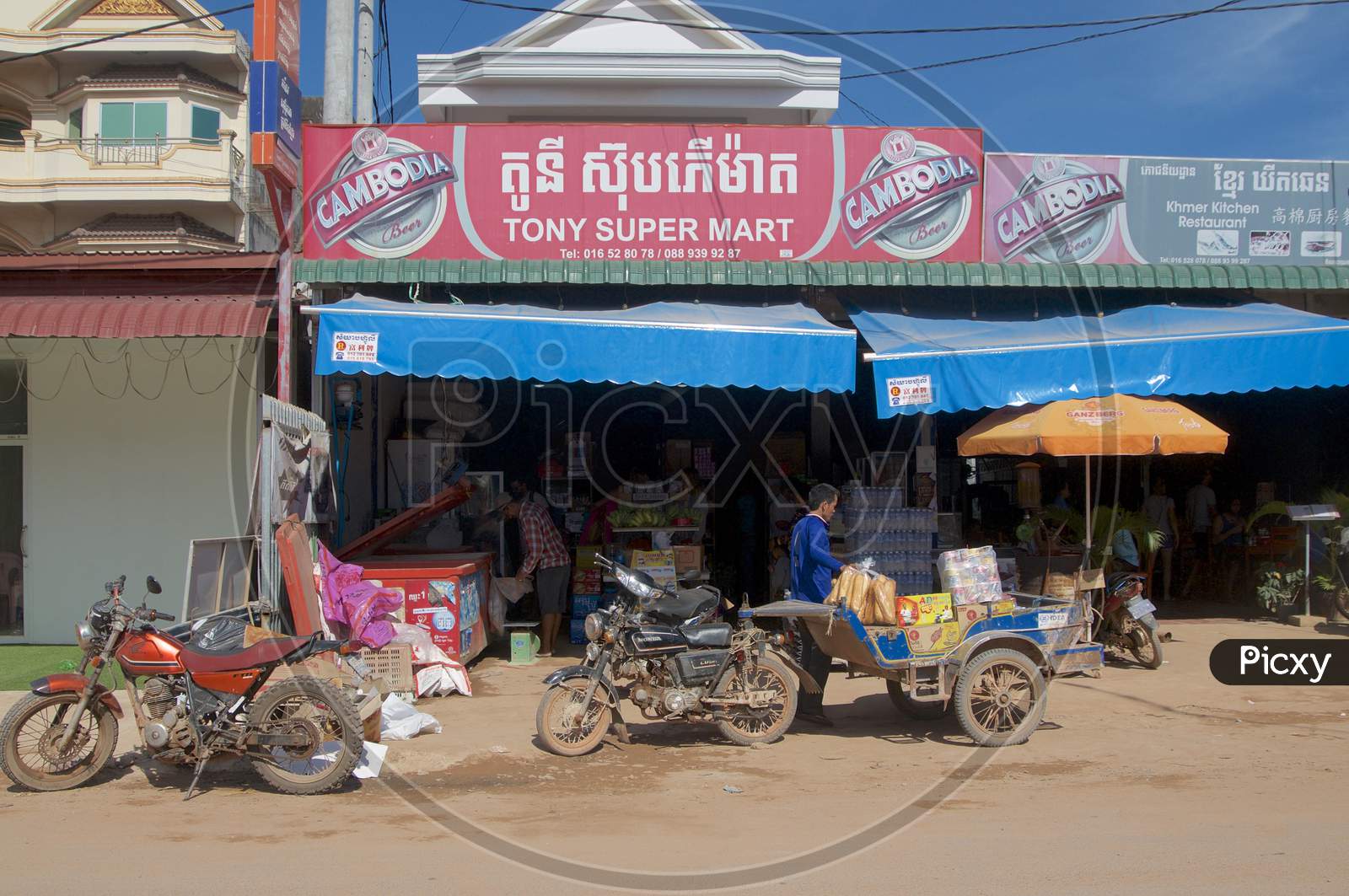 Typical Grocery Shop Of Otres Beach In Cambodia