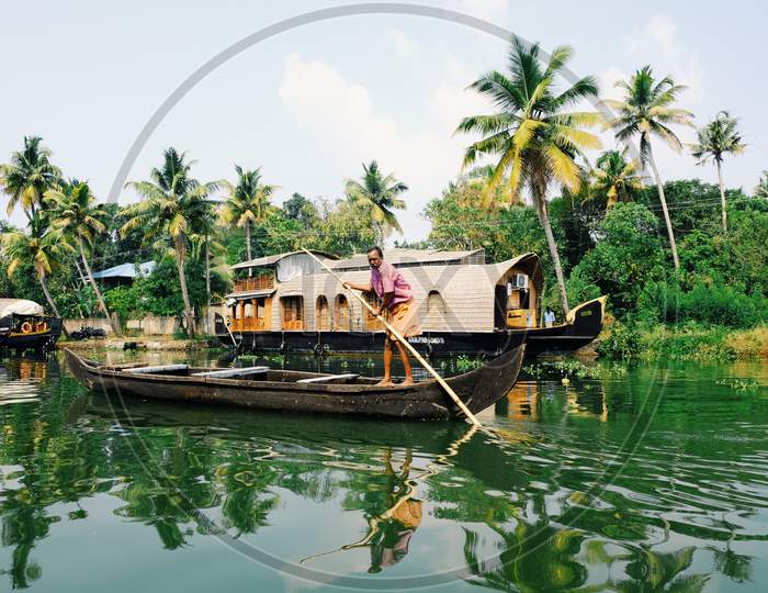 Kerela boathouses photography