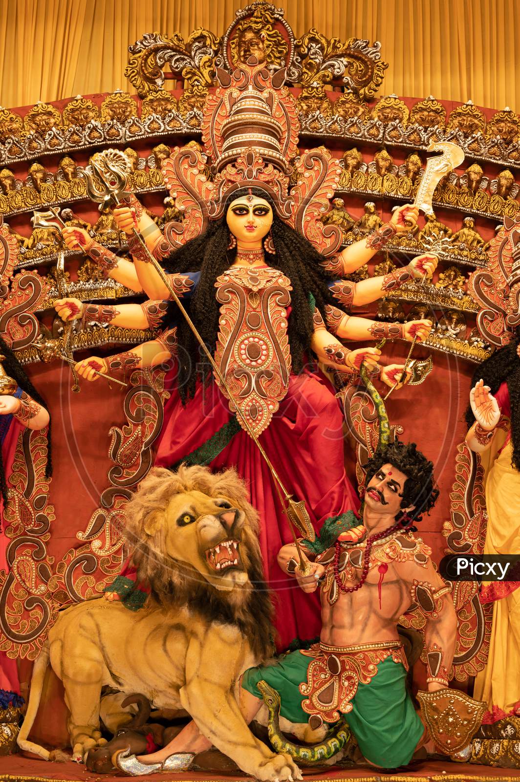 Image of Durga Puja Festival in Kolkata , West 