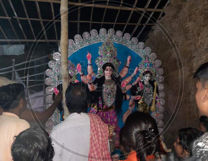 Maa Durga  er agomon