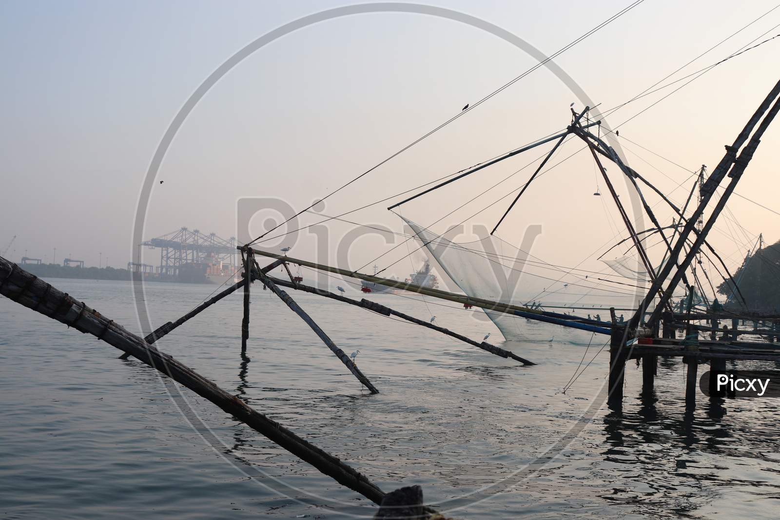 chinese fishing nets at fort kochi