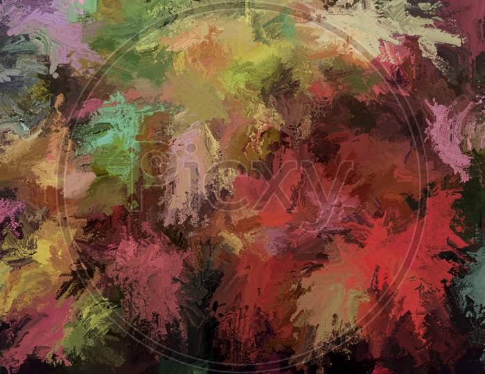 Colorful Brush Strokes Surface Blending Abstract Background