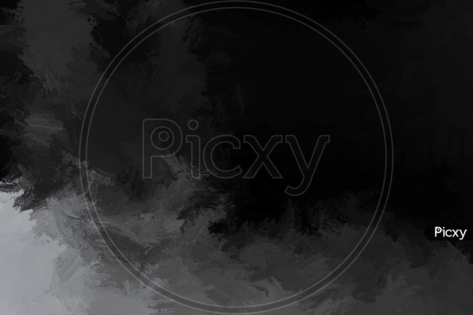 Abstract Black & Grey Wave Brush Stroke Background