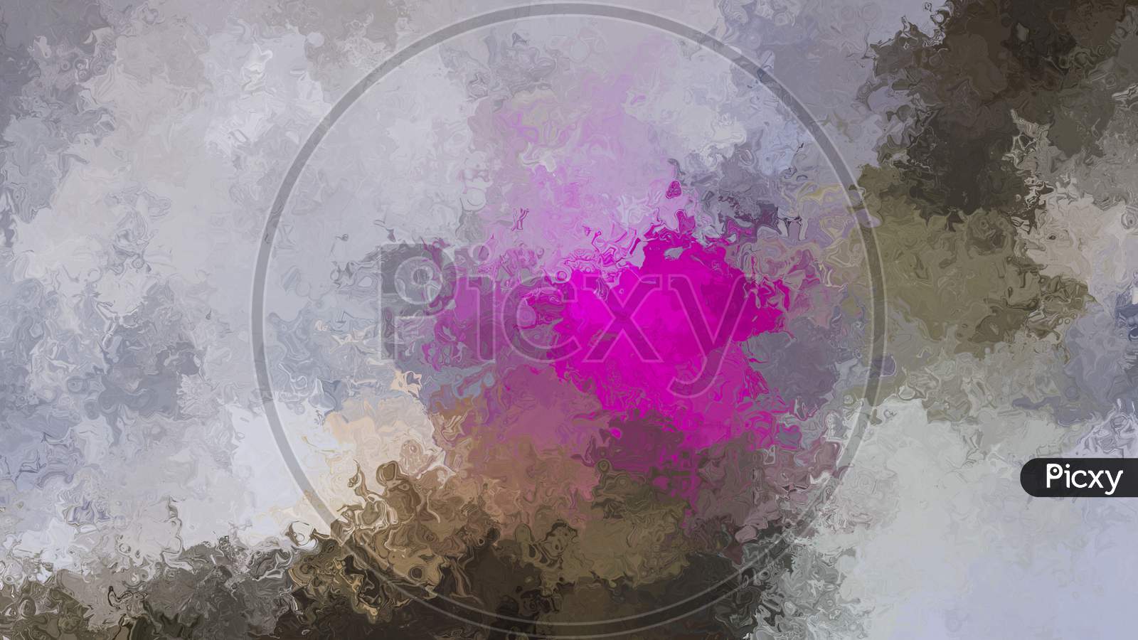 Abstract Pink & Grey Liquid Brush Strokes Background