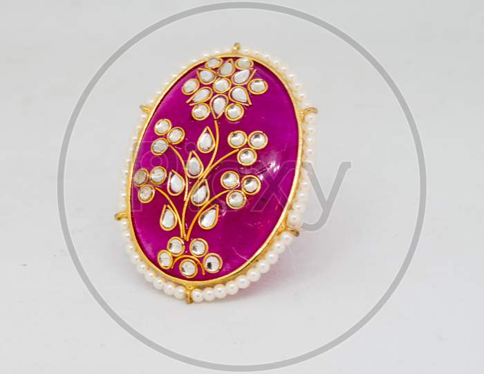 ruby kundan pendant jewellery