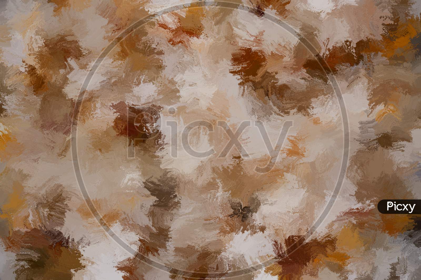 Digital Abstract Brown & White Color Blending Background