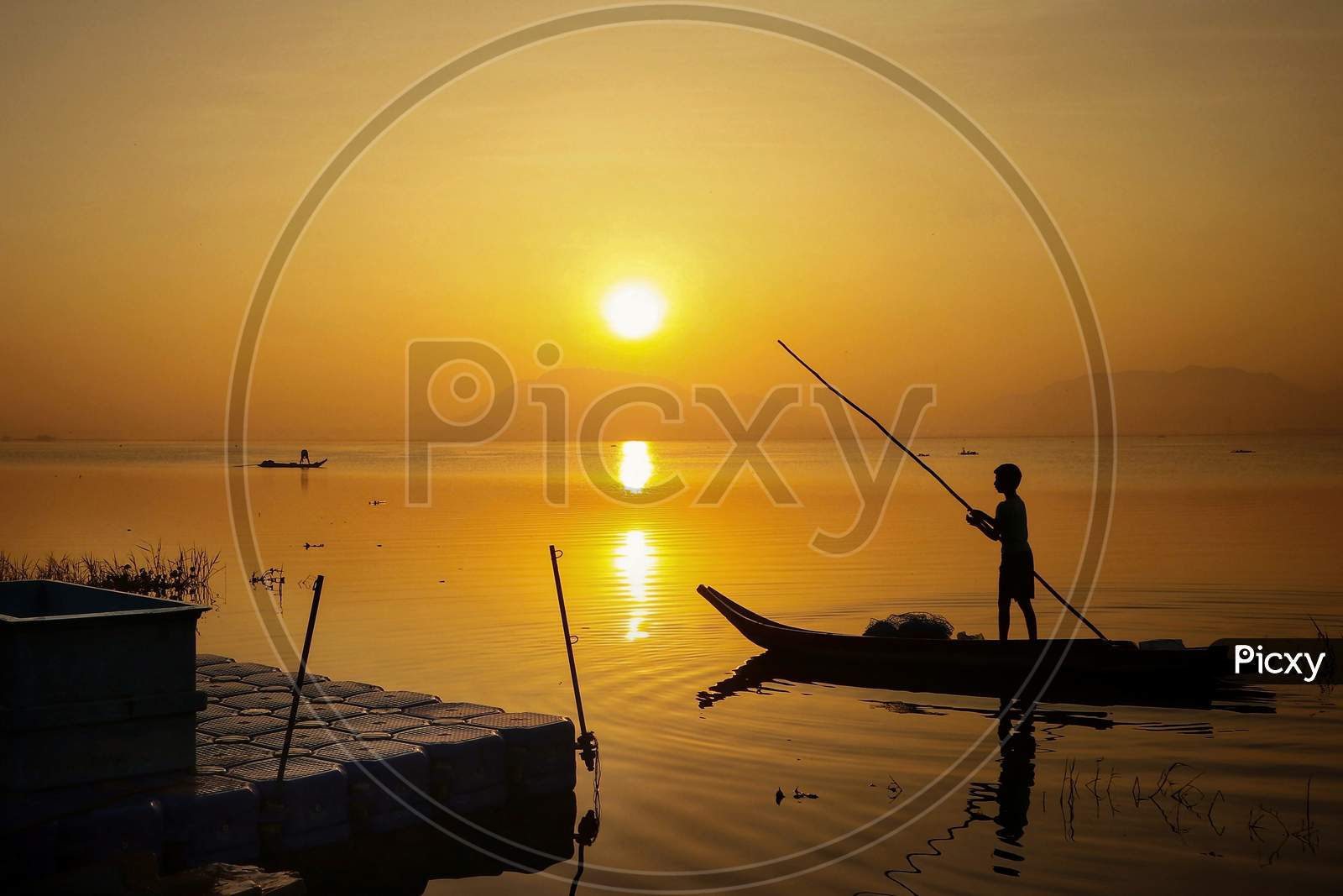 Fishermen Silhouette