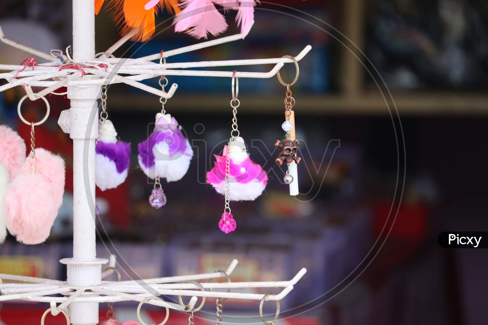 Beautiful And Attractive Keychain Decorated In The Market