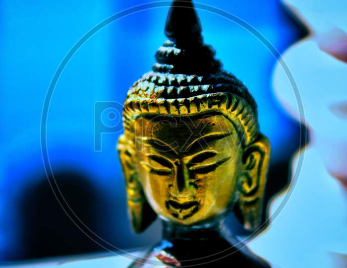 Lord Goutam Buddha face  statue