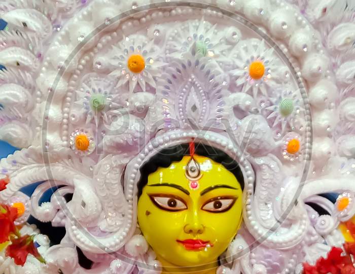 Close up pic of Durga ma.fresh pic 2020.