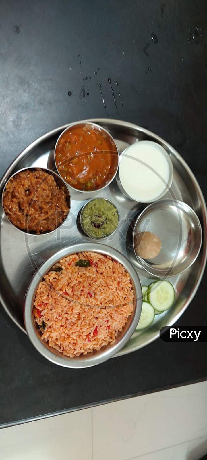 Indian traditional food vangi Baath