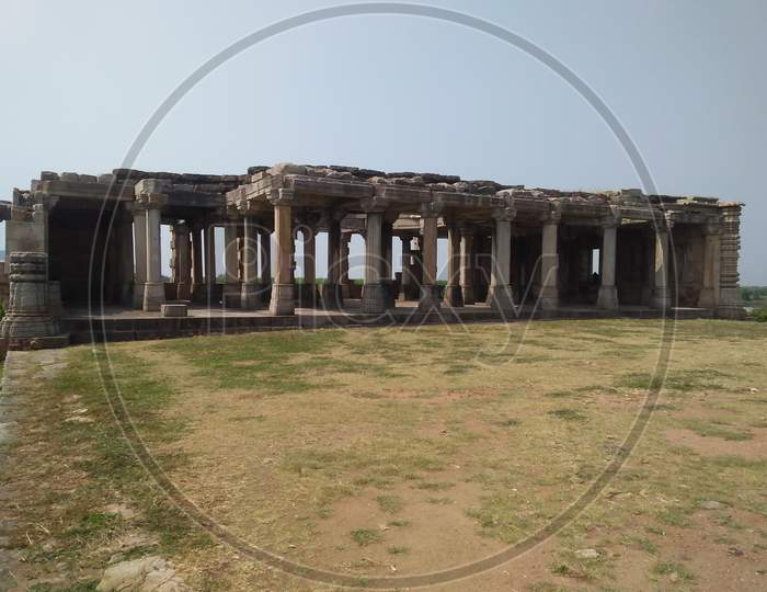 Old palace and ruins from pavagad chapaner Gujarat