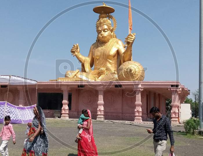 Priteshwar Hanuman idol at Pitru Parat,Indore